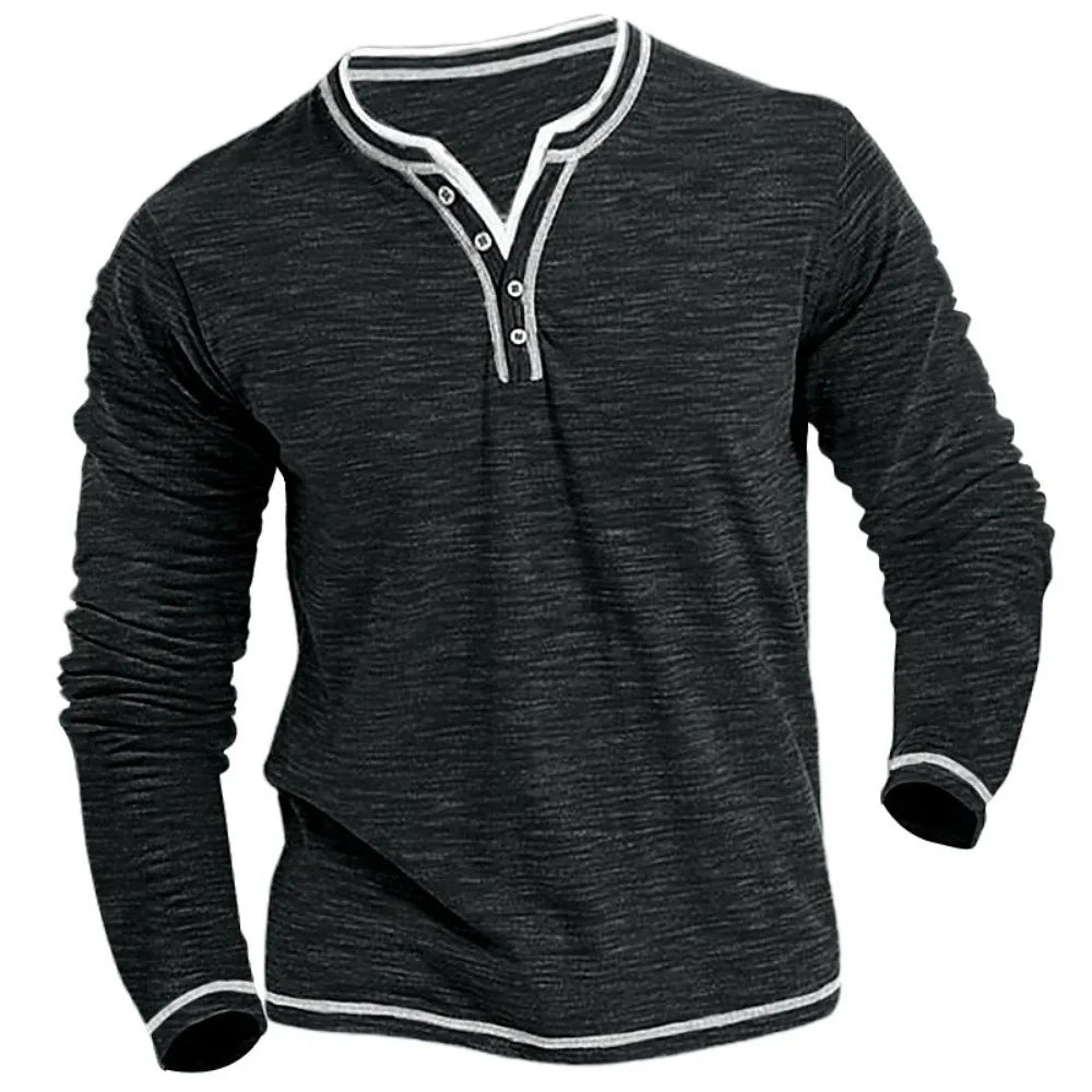 Lars - Sweatshirt Met V-halslijn